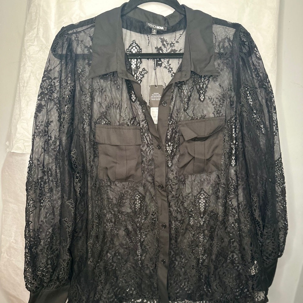 Plus size Fashion Nova Lace Blouse